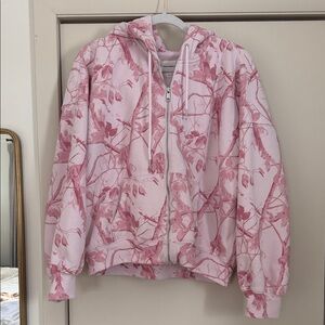 Abercrombie & Fitch Pink Camo Print Hoodie